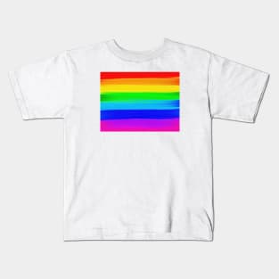 Rainbow Stripes Kids T-Shirt